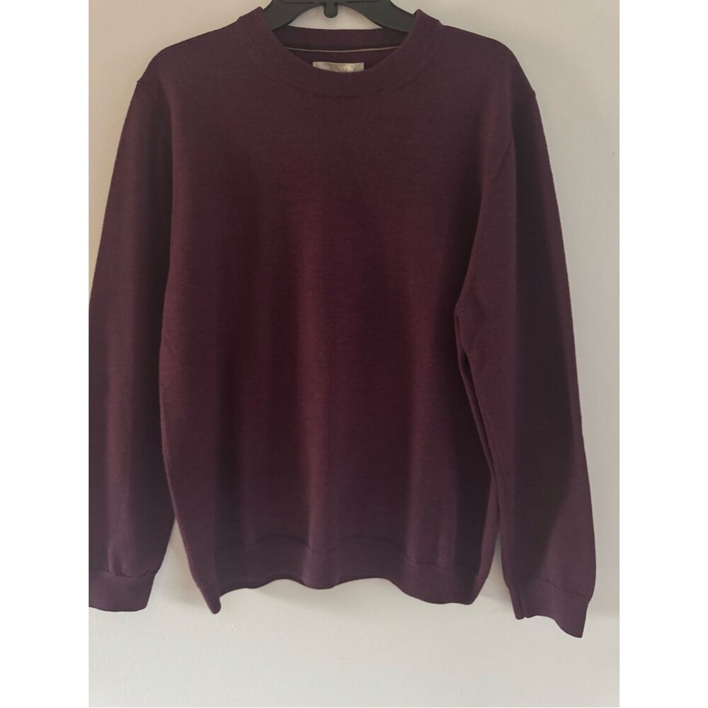 Nordstrom Men's Extra Fine Merino Wool Crewneck Sweater in Deep Burgundy